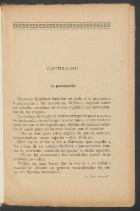 Capítulo VIII - La persecución