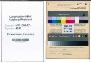 Entnazifizierung Hermann Zimmermann, geb. 05.05.1912 (Studienass.)