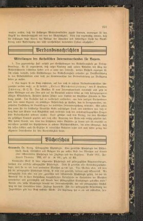 Mitteilungen des Katholischen Internatsverbandes für Bayern