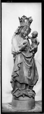 Bruchsal Liebfrauenkirche Madonna mit Kind, (Mitte 15 Jahrhundert)