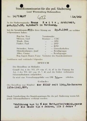 Seitz, Franz