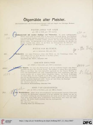 Ölgemälde alter Meister (Nr. 1-24)
