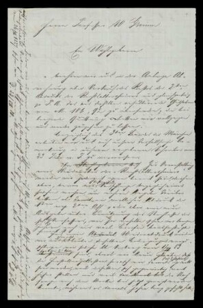 Brief von Dieterichsche Buchhandlung, Göttingen an Herman Grimm