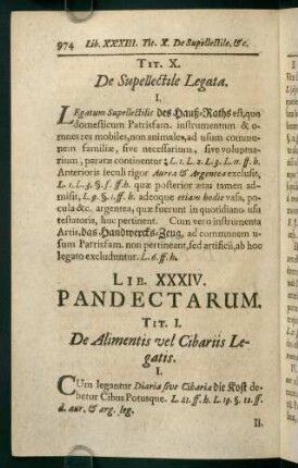 974-990, Lib. XXXIV. Pandectarum