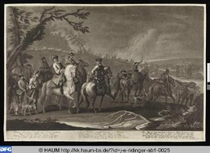 Marsch von Cavallerie und Infanterie