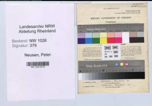Entnazifizierung Peter Neusen , geb. 16.05.1893 (Sparkassenangestellter)