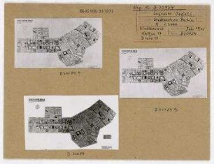 Weiterentwicklung der Zentrumsplanung: Lageplan "Stadtzentrum Berlin. Architektonische Hauptgestaltung". Berlin, Mitte, Stadtzentrum