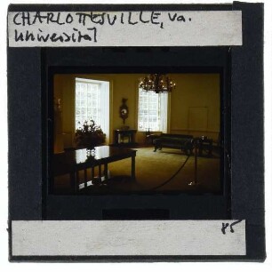 Charlottesville, University of Virginia, The Lawn : Innenansicht eines Gebäudes der Lawn