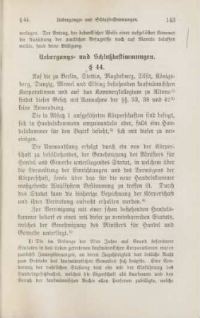 Uebergangs- und Schlußbestimmungen