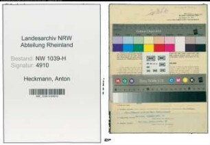 Entnazifizierung Anton Heckmann , geb. 06.02.1891 (Polizist)