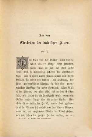 Natur- und Lebensbilder aus den Alpen