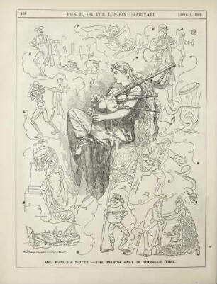 Mr. Punch's notes. - The march past in correct time