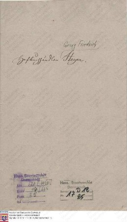 Heyer, Georg Friedrich, Buchhändler in Gießen