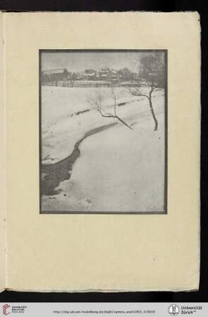 [Clarence H. [Hudson] White, IV. Winter Landscape, halftone reproduction from platinum print]