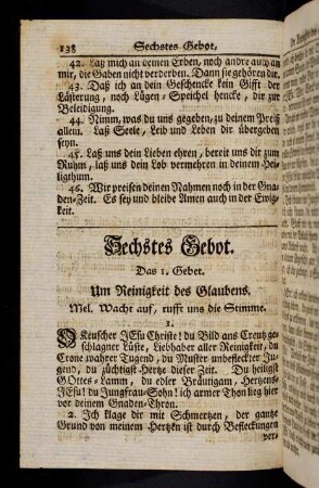 138-152, Sechstes Gebot