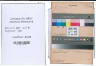 Entnazifizierung Josef Fluechten , geb. 13.08.1895 (Angestellter)
