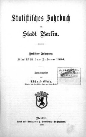 Stempel: Ministerium des Innern