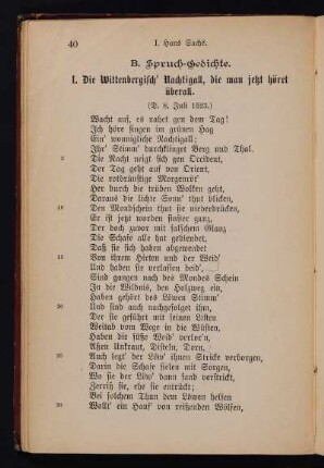 B. Spruch-Gedichte.