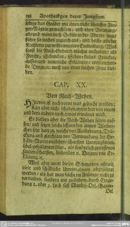Cap. XX. Von Nach-Wehen