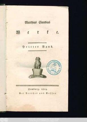 Bd. 3: Werke