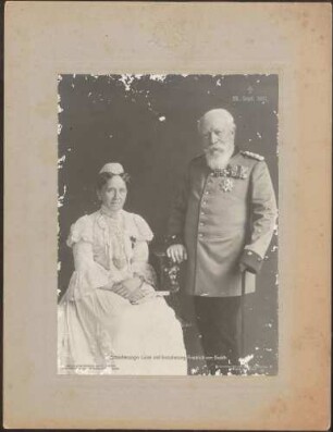 Großherzog Friedrich I. in Uniform und Großherzogin Luise.