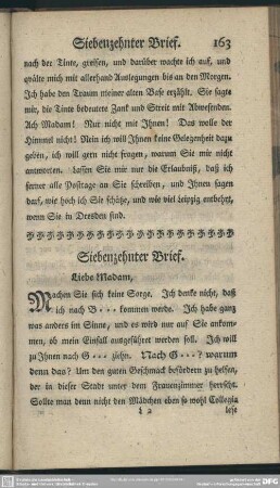 Siebenzehnter Brief