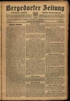 Bergedorfer Zeitung : unabhängig, überparteilich ; mit amtl. Bekanntmachungen