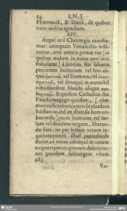 XIV. Atquè ut à Cheirurgia ...