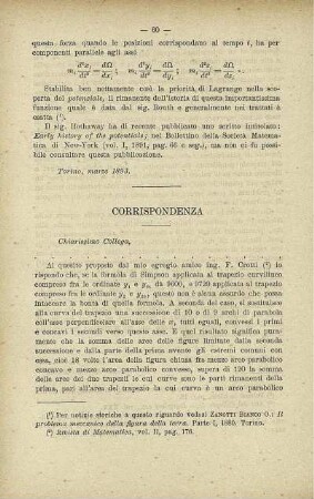 Corrispondenza