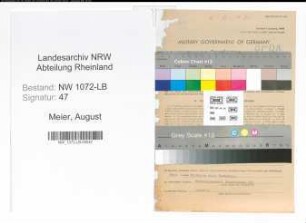Entnazifizierung August Meier , geb. 12.09.1898 (Elektromeister)