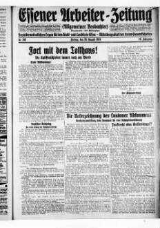 Essener Arbeiter-Zeitung. 1919-1926