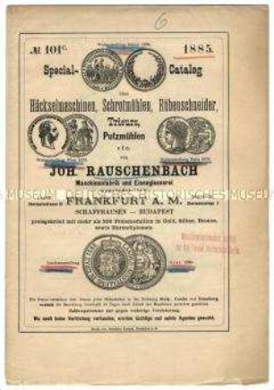Spezialkatalog über landwirtschaftliche Maschinen