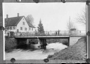 Neckarbrücke bei Neckartenzlingen ? - Ansicht von 1915