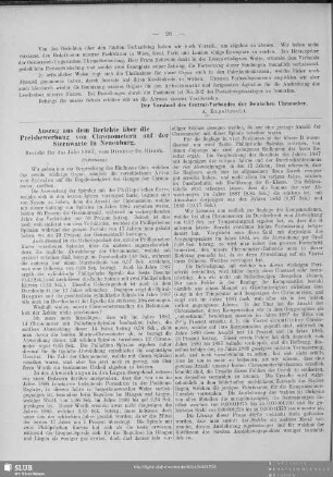 Auszug aus dem Berichte über die Preisbewerbung von Chronometern auf der Sternwarte in Neuenburg (Fortsetzung) : Bericht für das Jahr 1887, vom Direktor Dr. Hirsch