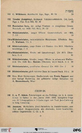 Graphik (Nr. 160-183)