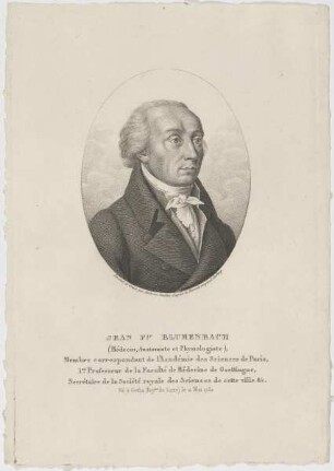 Bildnis des Jean Fic. Blumenbach