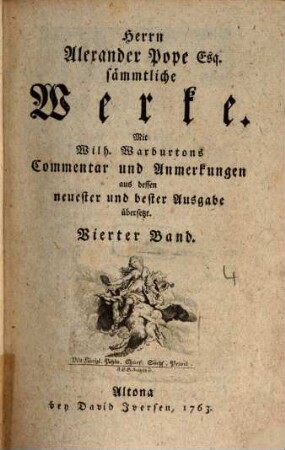 Alexander Pope sämmtliche Werke, 4
