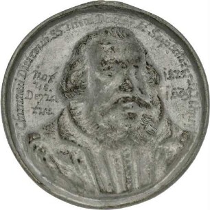 Nachguss einer Medaille auf Conrad Dieterich aus dem Jahr 1626