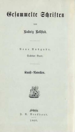 Band 6: Kunst-Novellen