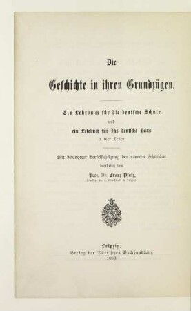 Teil 1: Das Altertum : mit besonderer Berücksichtigung der neueren Lehrpläne