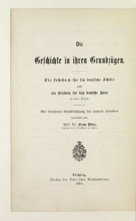 Teil 1: Das Altertum : mit besonderer Berücksichtigung der neueren Lehrpläne