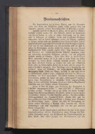 Vereinsnachrichten