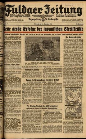 Ausgabe vom Mittwoch, den 10. Dezember 1941.
