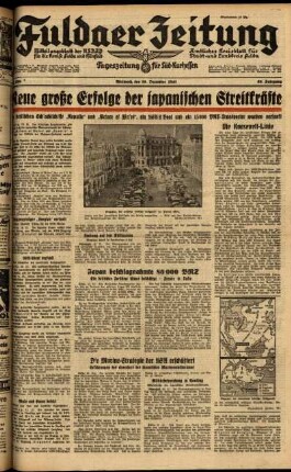Ausgabe vom Mittwoch, den 10. Dezember 1941.