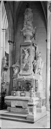 Salem Münster - Klosterkirche Maria Himmelfahrt Südliches Seitenschiff Kirchenväter-Altar von Johann Georg Dirr 1766/93