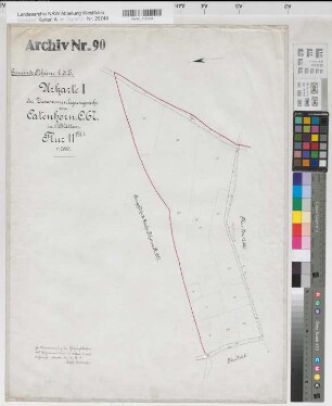 Neuenkirchen (Neuenkirchen), Rheine l.d.Ems (Rheine), Zusammenlegung Catenhorn, Urkarte I Rheine l.d.Ems Flur 11