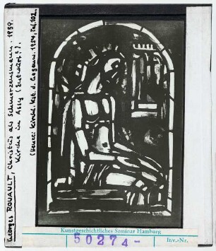 Georges Rouault: Christus als Schmerzensmann. Assy, Glasfenster