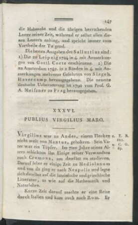 XXXVI. Publius Virgilius Maro