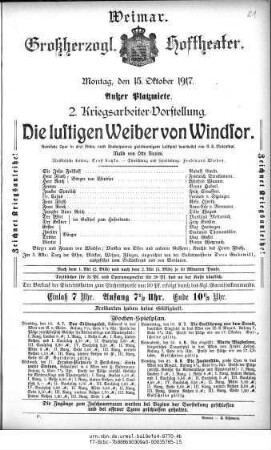 Die lustigen Weiber von Windsor
