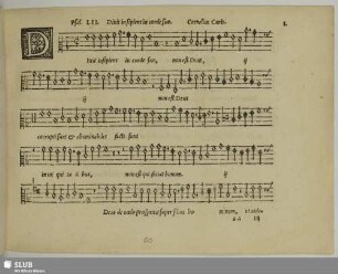 I. Canis, Cornelius: Dixit insipiens in corde suo